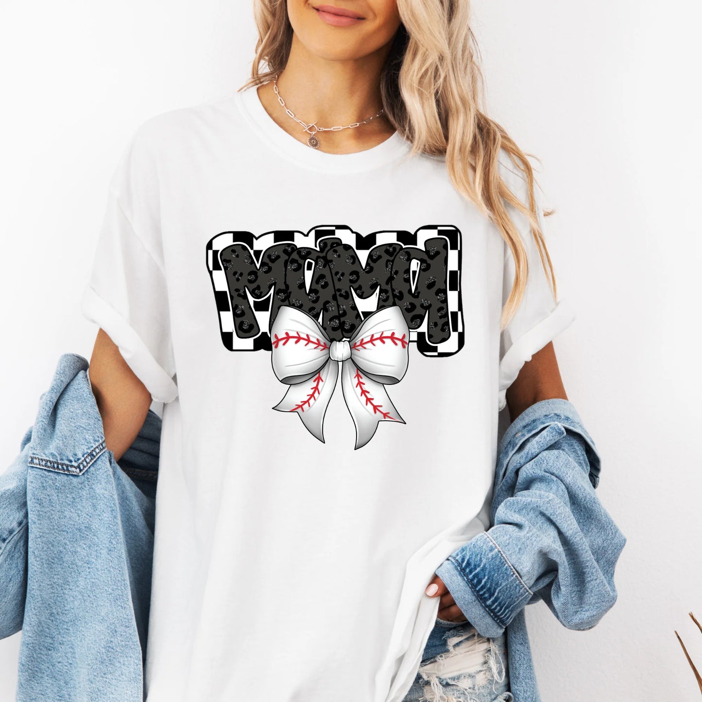 Mama Baseball Bow