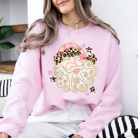 Leopard Pink Santa