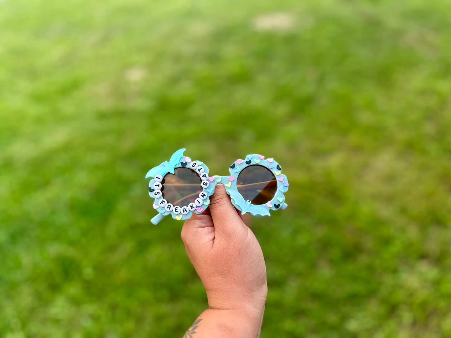 RTS Sunnies W/ Blue Frame Freakin’ Bats