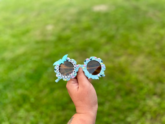 RTS Sunnies W/ Blue Frame Freakin’ Bats