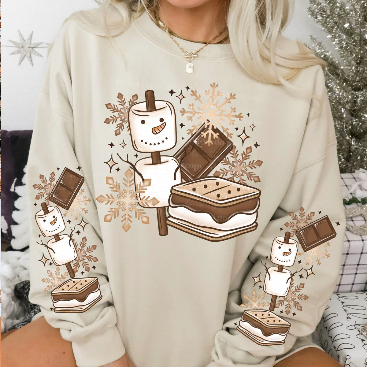 Marshmallow Snowman S’mores