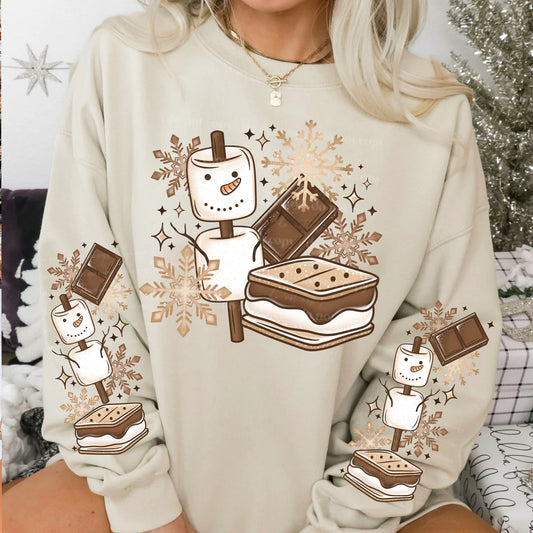 Marshmallow Snowman S’mores