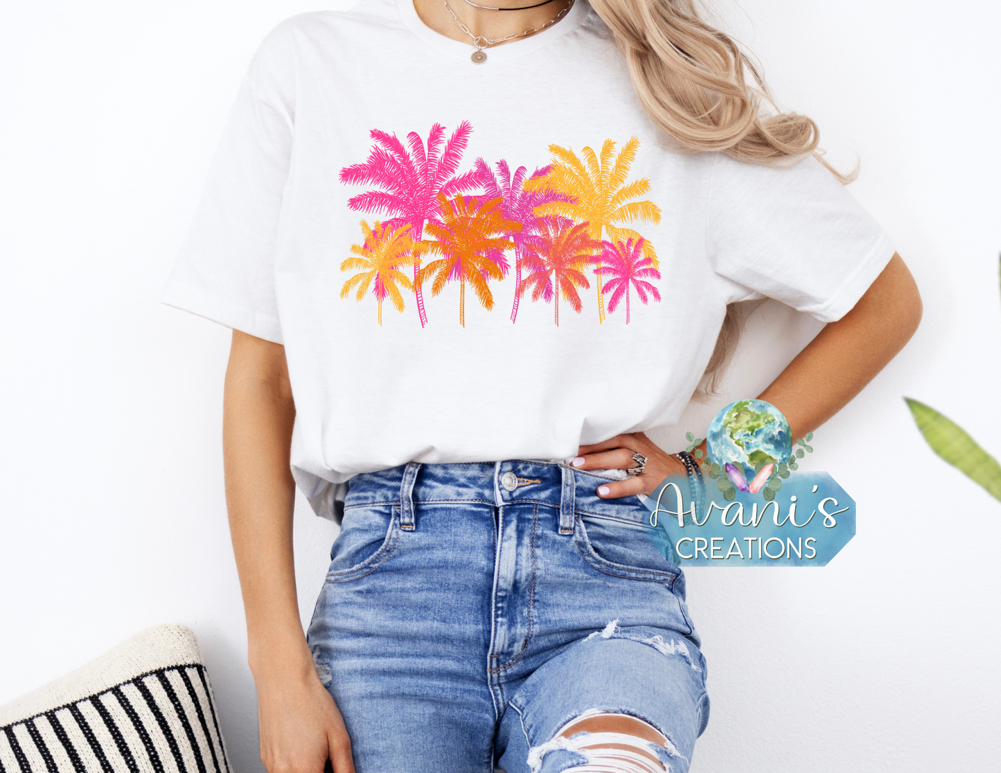 Colorful Palm Trees