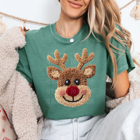Faux Yarn Reindeer
