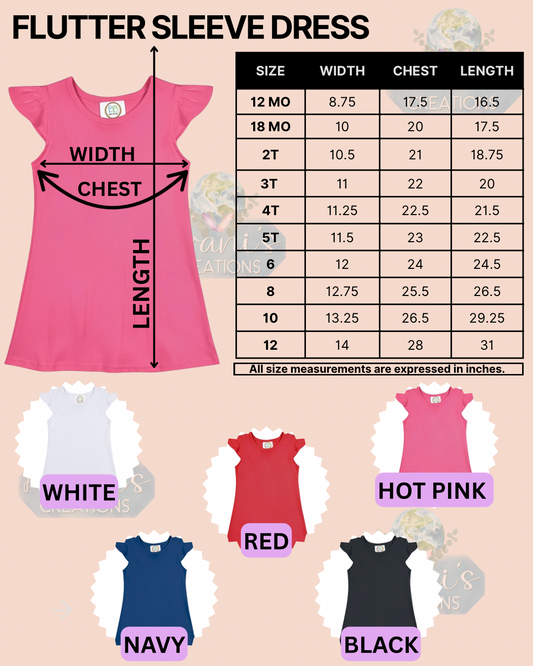 Flutter Sleeve Dress