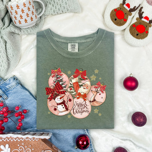 Pink Vintage Ornaments