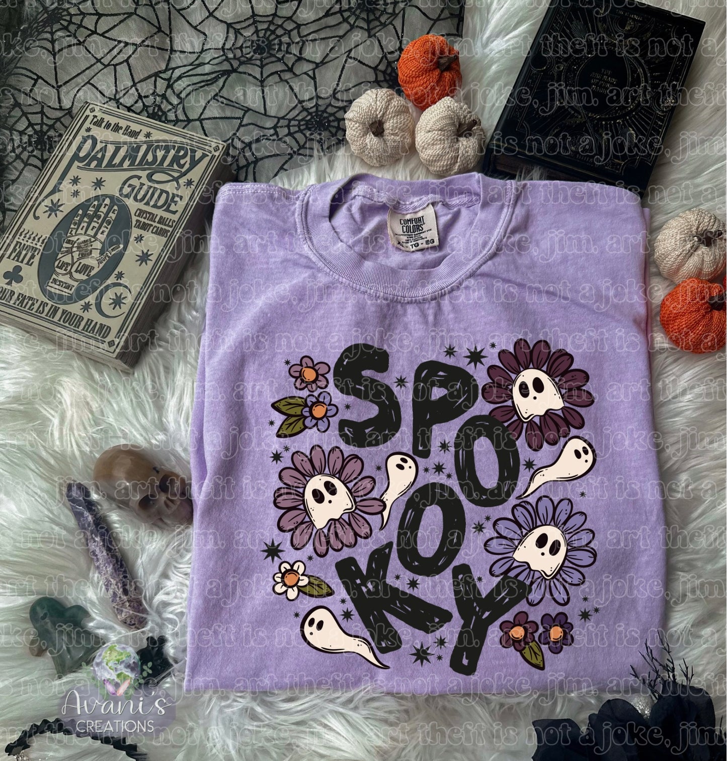 Spooky Floral Ghost