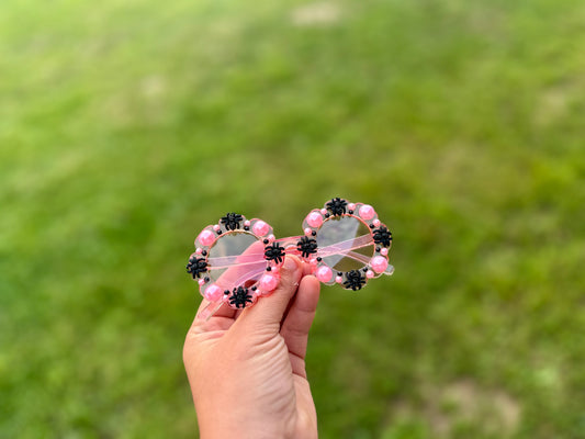 RTS Sunnies Pink Frame w/ Spiders