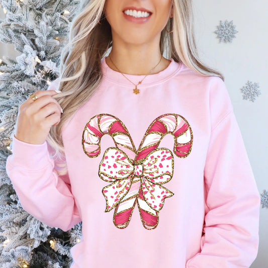 Pink Candy Cane Coquette
