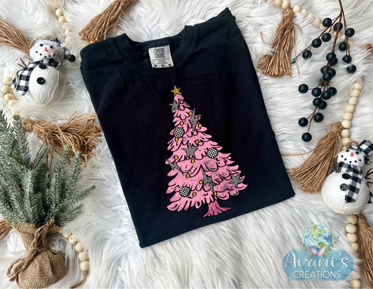 Grunge Pink & Black Tree