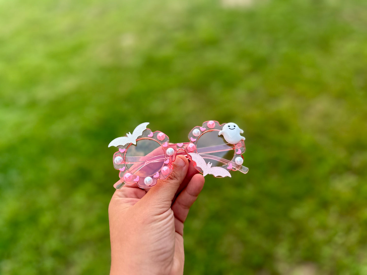 RTS Sunnies Pink Frame W/ Ghostie & Bat