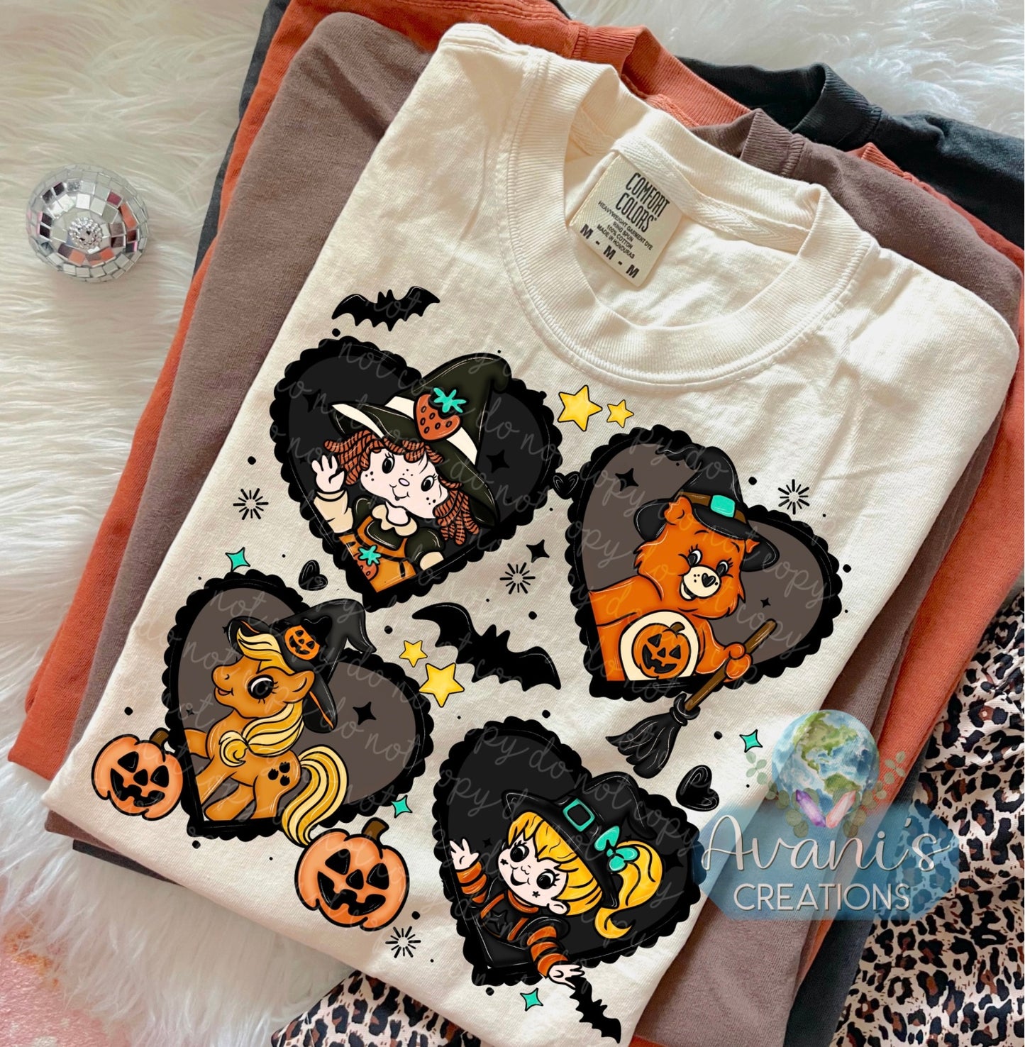 Black Vintage Icons Halloween Hearts