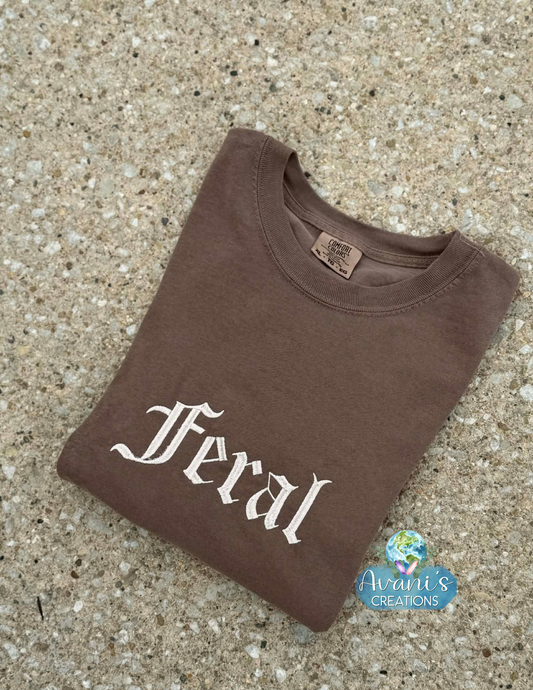Embroidered Feral **Read Item Description**