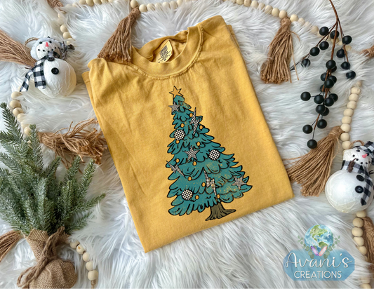 Grunge Yellow & Green Tree