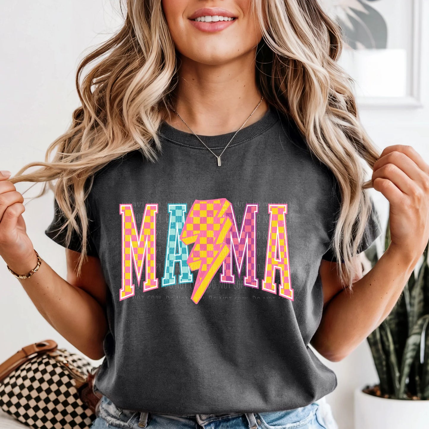 Bright Checkered Mama