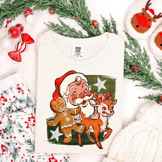 Retro Santa & Rudolph